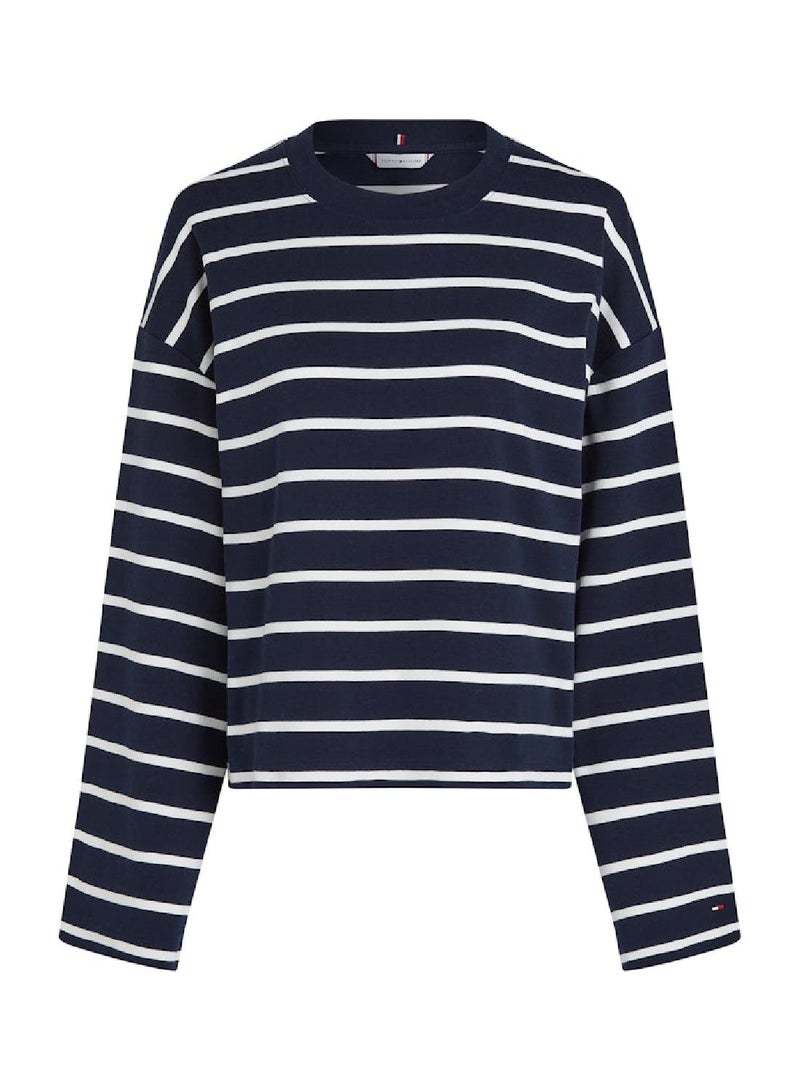 تومي هيلفيغر تيشيرت طويل الأكمام بقصة مريحة - Image 2